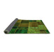 Sideview of Oriental Green Modern Rug, abs5665grn