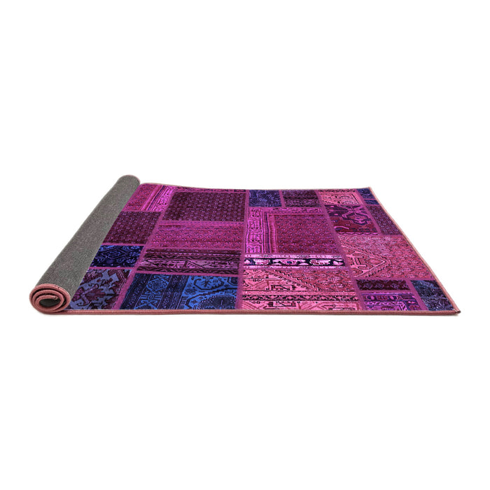 Sideview of Oriental Purple Modern Rug, abs5665pur
