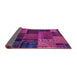 Sideview of Oriental Purple Modern Rug, abs5665pur