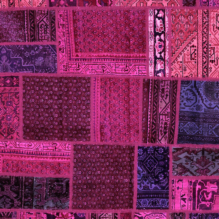 Machine Washable Oriental Pink Modern Rug, wshabs5665pnk