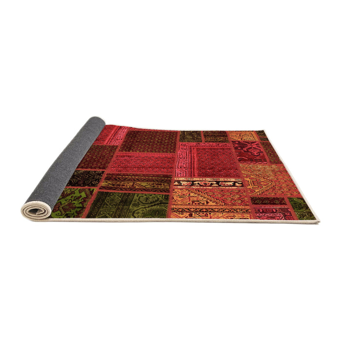 Sideview of Oriental Orange Modern Rug, abs5665org