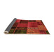 Sideview of Oriental Orange Modern Rug, abs5665org