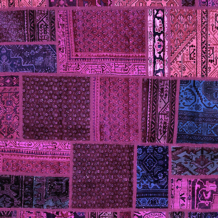 Machine Washable Oriental Purple Modern Area Rugs, wshabs5665pur