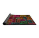 Sideview of Abstract Reddish Brown Oriental Rug, abs5666