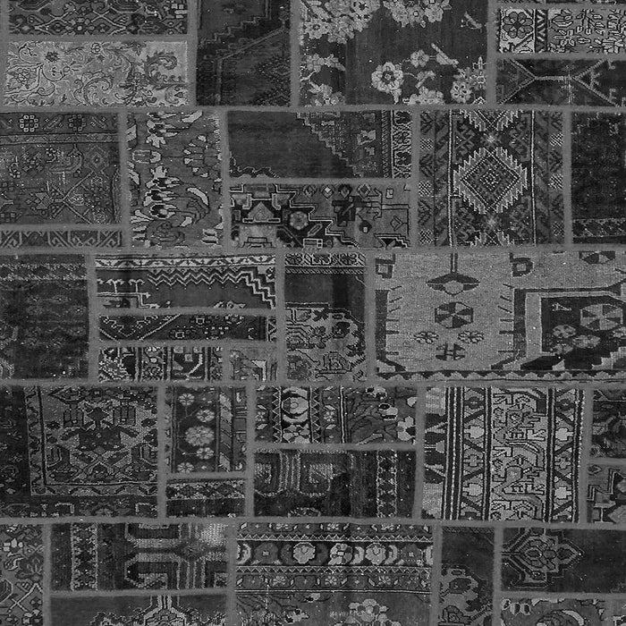 Square Oriental Gray Modern Rug, abs5666gry