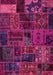 Machine Washable Oriental Pink Modern Rug, wshabs5666pnk