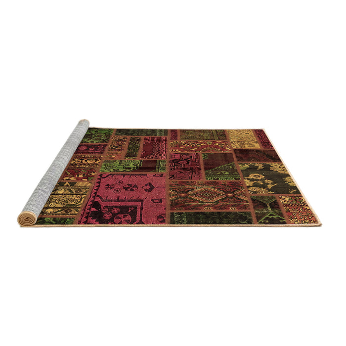 Sideview of Machine Washable Oriental Brown Modern Rug, wshabs5666brn