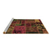 Sideview of Machine Washable Oriental Brown Modern Rug, wshabs5666brn