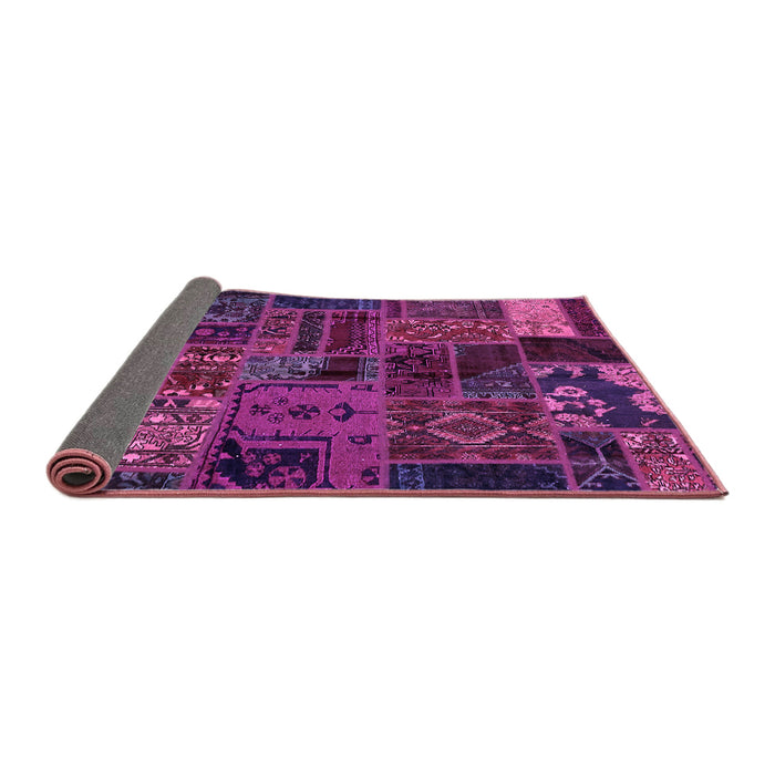 Sideview of Oriental Purple Modern Rug, abs5666pur