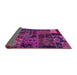 Sideview of Oriental Purple Modern Rug, abs5666pur