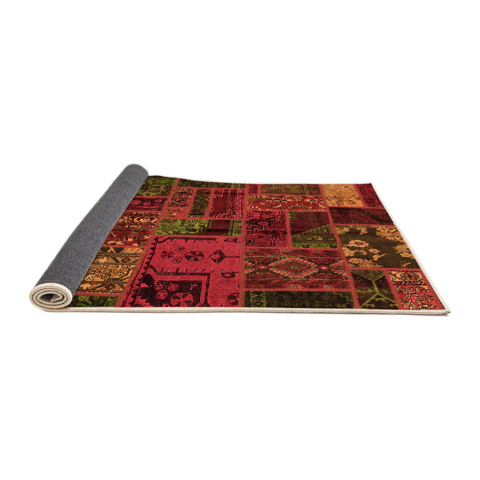 Sideview of Oriental Orange Modern Rug, abs5666org