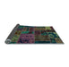 Sideview of Oriental Light Blue Modern Rug, abs5666lblu