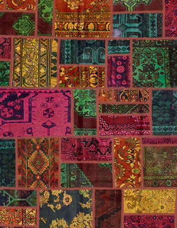 Abstract Reddish Brown Oriental Rug, abs5666