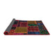 Sideview of Abstract Burgundy Red Oriental Rug, abs5667