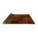 Sideview of Oriental Yellow Modern Rug, abs5667yw