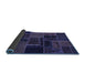 Sideview of Oriental Blue Modern Rug, abs5667blu