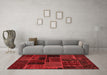 Modern Red Washable Rugs