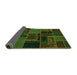 Sideview of Oriental Green Modern Rug, abs5667grn