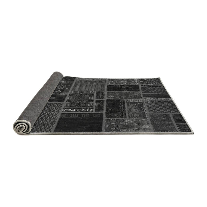 Sideview of Oriental Gray Modern Rug, abs5667gry