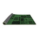 Sideview of Oriental Emerald Green Modern Rug, abs5667emgrn