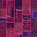 Square Oriental Pink Modern Rug, abs5667pnk