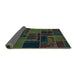 Sideview of Oriental Turquoise Modern Rug, abs5667turq