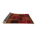 Sideview of Oriental Orange Modern Rug, abs5667org