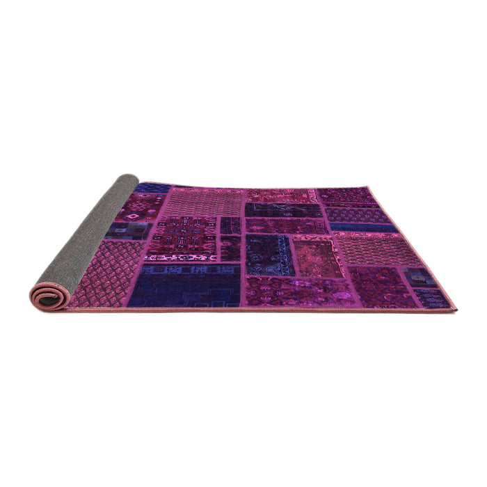Sideview of Oriental Purple Modern Rug, abs5667pur