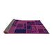 Sideview of Oriental Purple Modern Rug, abs5667pur