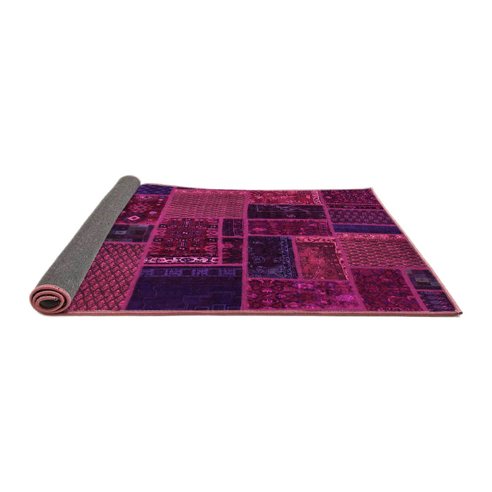 Sideview of Oriental Pink Modern Rug, abs5667pnk