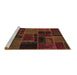 Sideview of Machine Washable Oriental Brown Modern Rug, wshabs5667brn