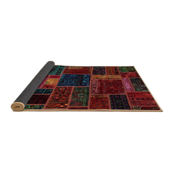 Sideview of Abstract Reddish Brown Oriental Rug, abs5668