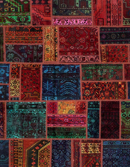 Abstract Reddish Brown Oriental Rug, abs5668