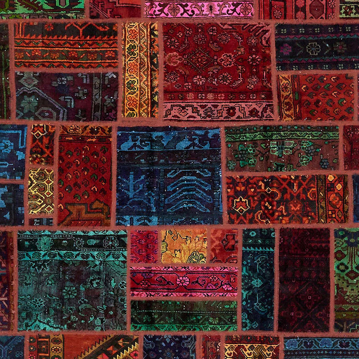 Abstract Reddish Brown Oriental Rug, abs5668