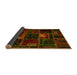 Sideview of Oriental Yellow Modern Rug, abs5668yw