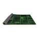 Sideview of Oriental Emerald Green Modern Rug, abs5668emgrn