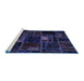 Sideview of Machine Washable Oriental Blue Modern Rug, wshabs5668blu