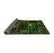 Sideview of Oriental Green Modern Rug, abs5668grn