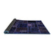 Sideview of Oriental Blue Modern Rug, abs5668blu