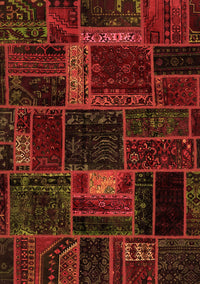 Oriental Orange Modern Rug, abs5668org