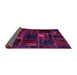 Sideview of Oriental Pink Modern Rug, abs5668pnk