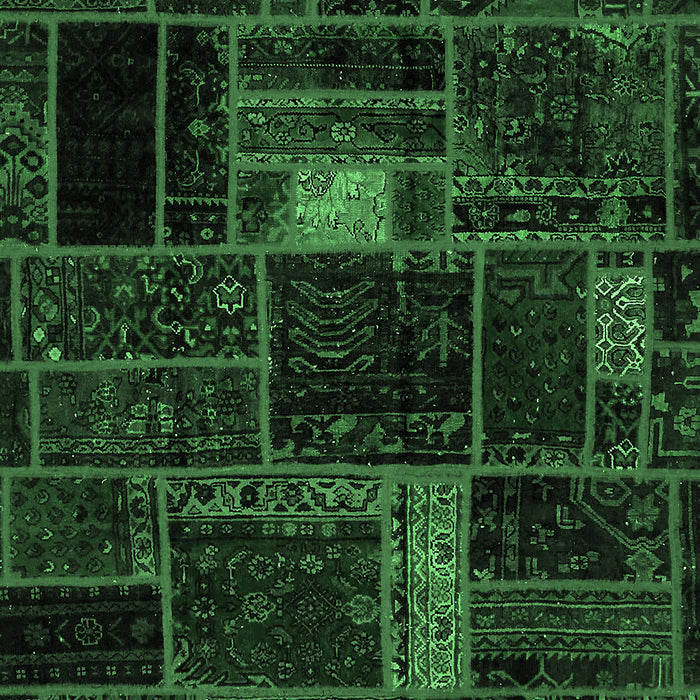 Machine Washable Oriental Emerald Green Modern Area Rugs, wshabs5668emgrn