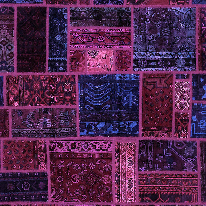 Machine Washable Oriental Purple Modern Area Rugs, wshabs5668pur