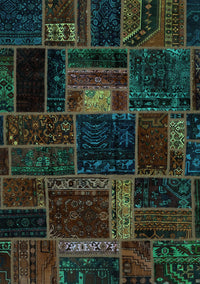 Oriental Turquoise Modern Rug, abs5668turq