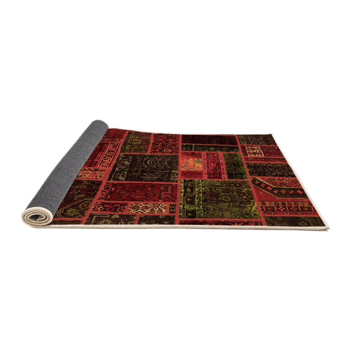 Sideview of Oriental Orange Modern Rug, abs5668org