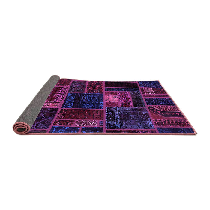 Sideview of Oriental Purple Modern Rug, abs5668pur