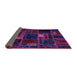 Sideview of Oriental Purple Modern Rug, abs5668pur