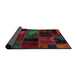 Sideview of Abstract Dark Brown Oriental Rug, abs5669