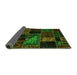 Sideview of Oriental Green Modern Rug, abs5669grn