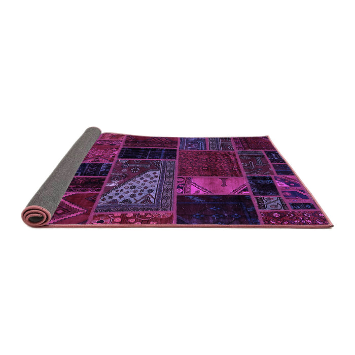 Sideview of Oriental Purple Modern Rug, abs5669pur